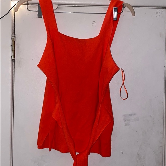 Anthropologie Tops - Anthropologie Orange Structured Tank Top
